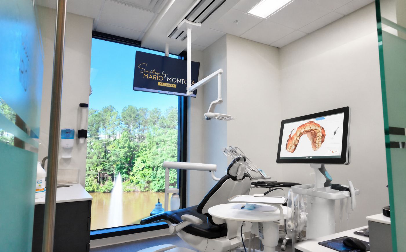 Modern in-house dental laboratory with digital equipment used for restorative dentistry workflows